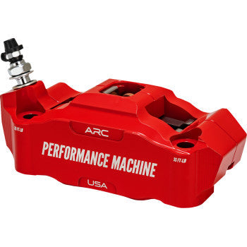 PERFORMANCE MACHINE (PM) Radial Mount Caliper - Front Left - Red 0052-2427-RC