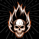 ZAN HEADGEAR Flydanna® Head Wrap - Flaming Skull Z312