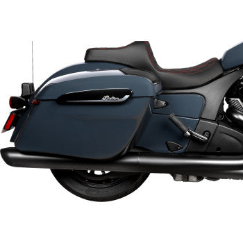 DRAG SPECIALTIES SEATS Predator III 2-Up Seat - Vinyl - Double Diamond - Red Stitch - Chieftain '25/Challenger '20-'25 0810-2468