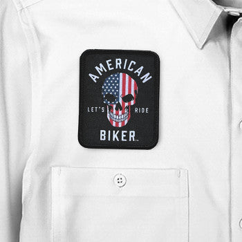 American Biker Biker Sam Lightweight Shirt - Red/White/Blue - XL ABBRWBSAM13ST74WHXR