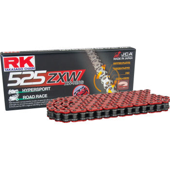 RK 525 ZXW - Connecting Link - Rivet - Red RR525ZXW-RL
