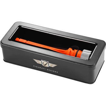 FIGURATI DESIGNS Magnetic Oil Dipstick - Knurled - Silver - M8 Softail FD01-STM8-KN-SS