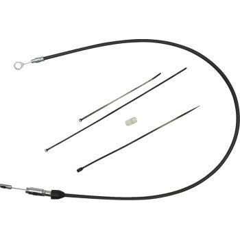 DRAG SPECIALTIES Quick Connect Clutch Cable - Upper - 33" - Black/Chrome 0652-3060