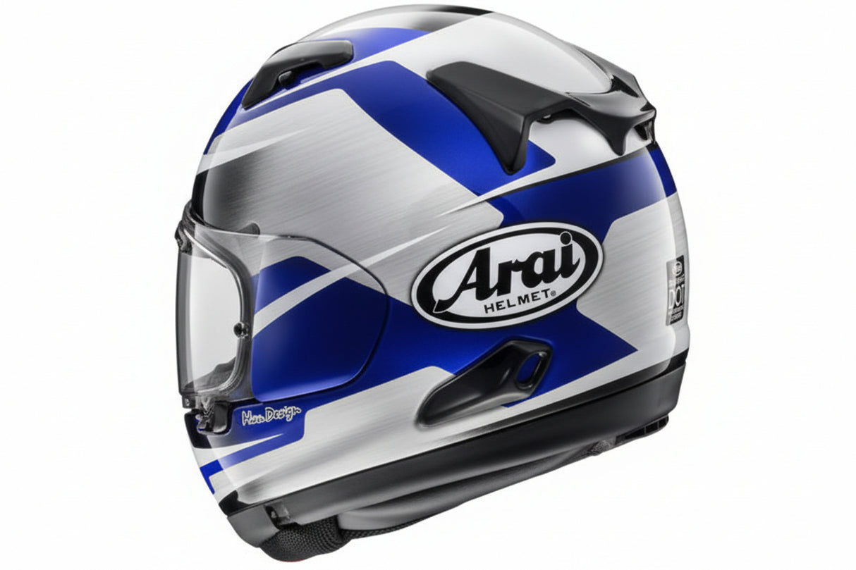 ARAI HELMETS - Quantum-X Steel Helmet Quantum-X Helmet - Steel - Blue - XL - 0101-18126