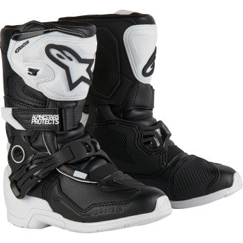 ALPINESTARS Kids Tech 3S Boots - Black/White - US 11 2014524-21-11