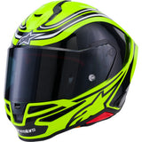 ALPINESTARS Supertech R7 Helmet - Zeal - 22.06 - Gloss Yellow Fluo/Black/White - Small  8202826-5021-S