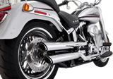 VANCE & HINES 3" Twin Slash Slip-On Muffler - Chrome Fat Boy  2010-2017 16343