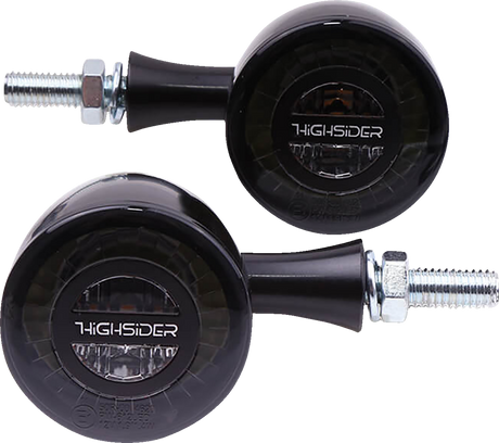 HIGHSIDER Run/Turn Signal - Bullet - Black 204-348