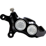 PERFORMANCE MACHINE (PM) Caliper - 137 X 4B - Left - Black Anodized with Clear Bore Caps 0053-2957-MC