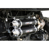 TRINITY RACING Slip-On Muffler - Black - Dual - Xpedition  TR-4193S-BK