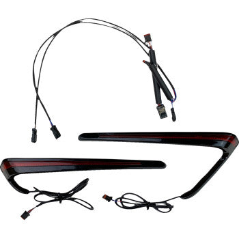 CUSTOM DYNAMICS Saddlebag Lights - LED - Red Lens CD-LRST-BAG-RB