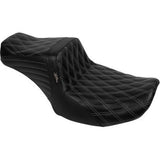 LE PERA Tailwhip Seat - Bright Gray Double Diamond Stitch - FLHFLT '23-'24 LV-587DD-GY01