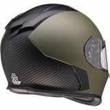 Z1R Warrant Helmet - Carbon - Green - Medium 0101-17434