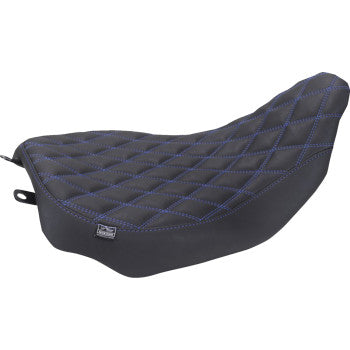 MUSTANG Seat Dbl Diam Solo Blu Thread 88020SB
