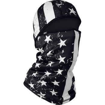 ZAN HEADGEAR SportFlex® Convertible Balaclava - Black and White - Flag WBSF091