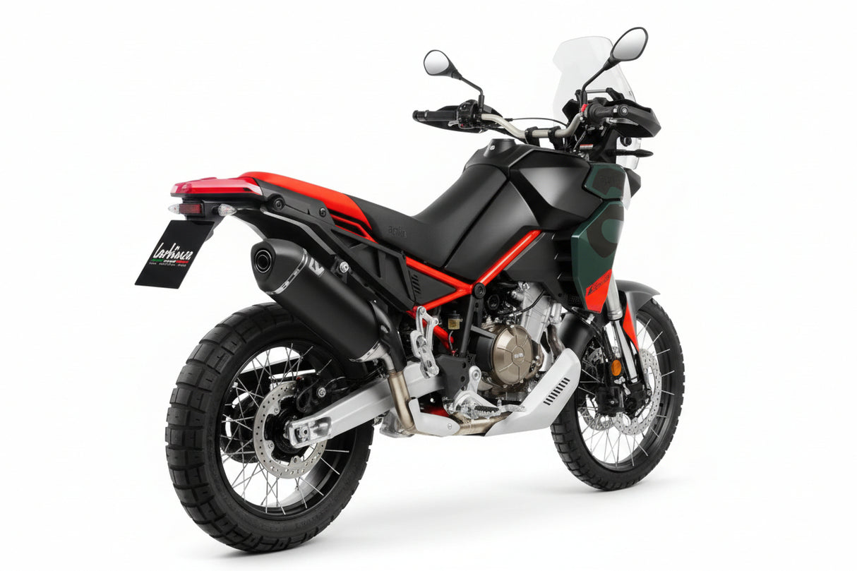 LEOVINCE - LV-14 Black Edition Slip-On Muffler - Aprilia Tuareg 660 15626BU 1811-4951