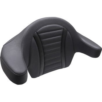 MUSTANG Deluxe Extended Passenger Arm Backrest - Black - Touring 88403