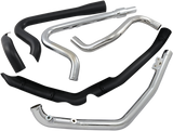 COBRA True Dual Headpipes - Black - Dresser  Glide  2017-2022 6257RB