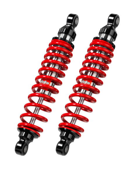 Bitubo WMB0 Twinshocks Adjustable: Spring Preload, Length 322mm, Red Spring