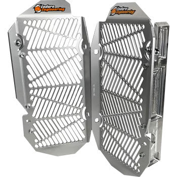 MOOSE OFFROAD Radiator Guards - Silver - Kawasaki 12-8024