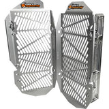 MOOSE OFFROAD Radiator Guards - Silver - Kawasaki 12-8024