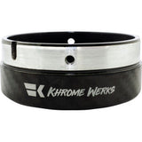 KHROME WERKS Exhaust End Cap - Billet Cut Tip - Carbon - 4-1/2" 200881p