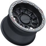RACELINE WHEELS Wheel - Alpha - Front/Rear - Black/with Gun Metal Ring - 15x7 - 4/156 - +10 mm A14BG-57056+10