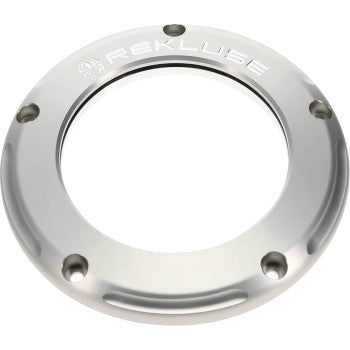 REKLUSE Clear Derby Cover Silver Ano - M8 RMS-0515037