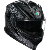 AGV K7 Helmet - Damascus - Black/Silver - Large 0101-17974