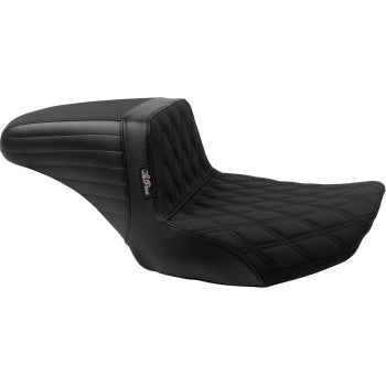 LE PERA Kickflip Seat - Double Diamond Stitch w/ Gripp Tape - FLH/FLT '23-'24 LV-597DDGP