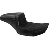 LE PERA Kickflip Seat - Double Diamond Stitch w/ Gripp Tape - FLH/FLT '23-'24 LV-597DDGP