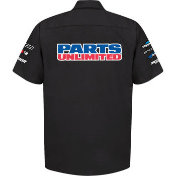 THROTTLE THREADS Parts Unlimited House 25 Shirt - Black - Medium PSU38ST24BKMR