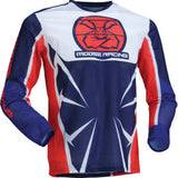 MOOSE RACING Youth Agroid Mesh Jersey - Red/White/Blue - Large 2912-2526