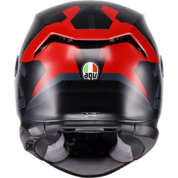 AGV Helmet K7 Glimpse Matte Black/Red Lg 2118399004-015-L