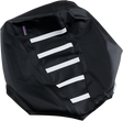 Parts Unlimited Ribbed Seat Cover - Black/White - Arctic Cat Cat-102-337