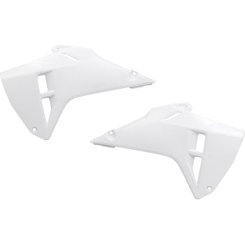 UFO Radiator Covers - White - Honda - CRF 250R/450R HO05614#041