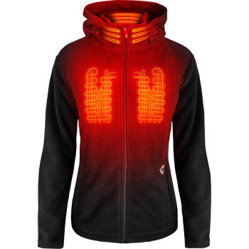GERBING HEATED CLOTHING Women's 7V Thermite Fleece Heated Jacket 2.0 - Black - 2XL GER-TFJKT-7V-W-B-XXL