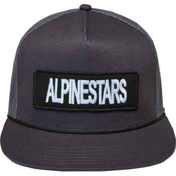 ALPINESTARS Ten Trucker Hat - Dark Gray/Dark Gray - One Size  1236-81440-1717