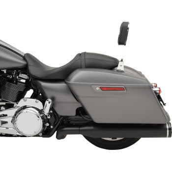 KHROME WERKS 2-into-1-into-2 Dominator-SR Exhaust System - Black - Without End Caps - M8 Touring 200810A-SR