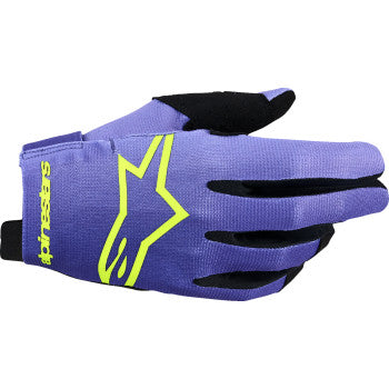 ALPINESTARS Radar Gloves - Purple/Fluo Yellow - XL 3561824-3175-XL