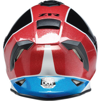 Z1R Youth Warrant 2.0 Snow Helmet - Fresh Pow - Red/White/Blue - Small 0122-0128