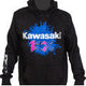 D'COR VISUALS Kawasaki Factory Sweatshirt - Black - XL 85-213-4