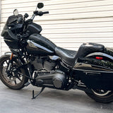 JOKER MACHINE Derby Cover - 5 Hole - Finned - Black/Silver - M8 Softail 06-965-2