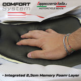 Tappezzeria Italia Kawasaki Z400 2018-2023 Seat Cover in Front Comfort Green
