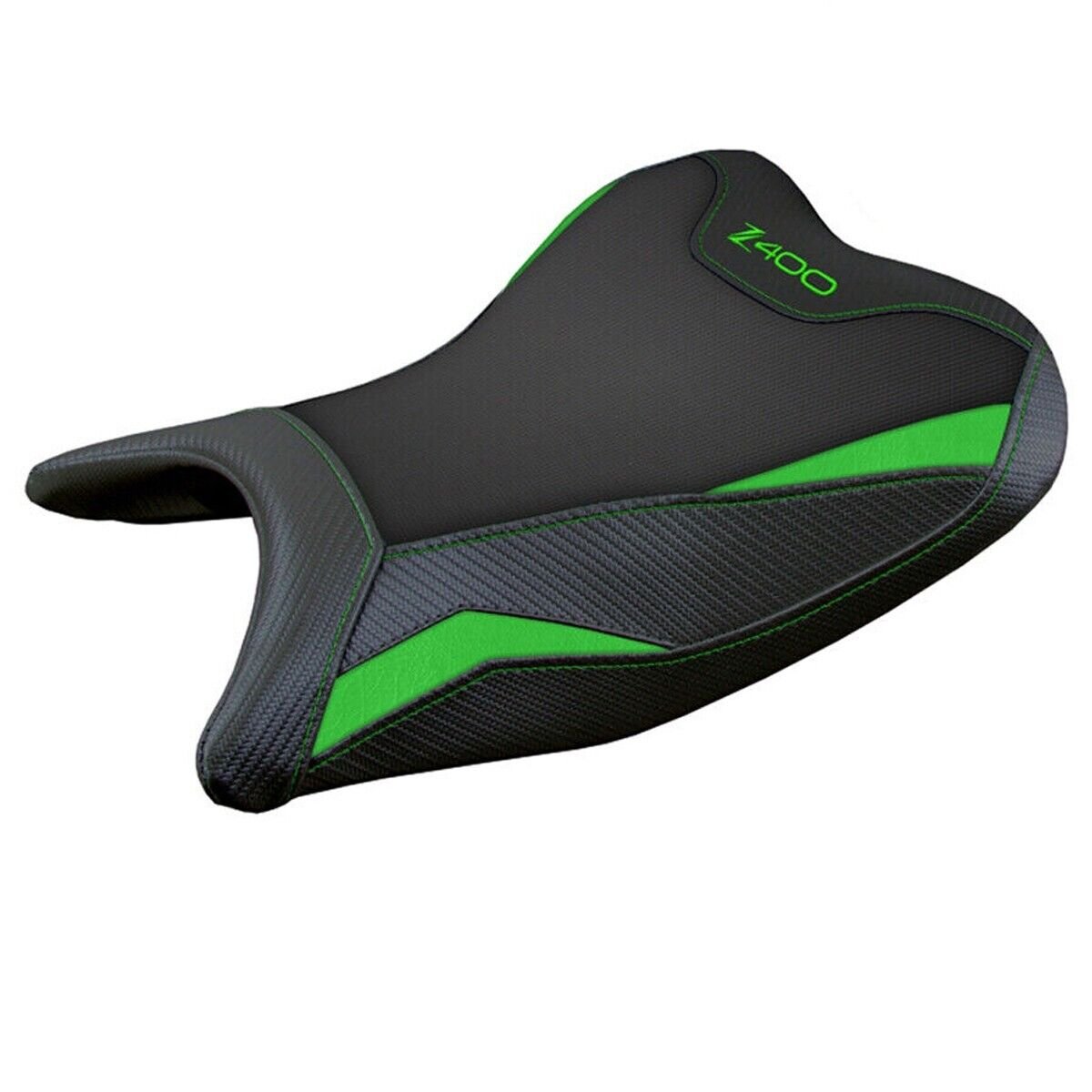 Tappezzeria Italia Kawasaki Z400 2018-2023 Seat Cover in Front Comfort Green