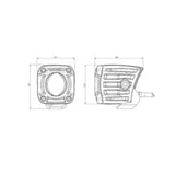 Rigid Industries Revolve Pod w/White Trim Ring - Pair 490613