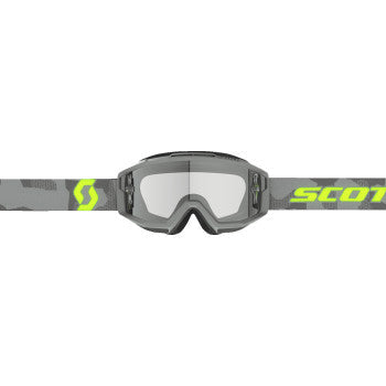 SCOTT Split OTG Goggle - Light Gray/Neon Yellow - Clear Works Lens 285537-7697113