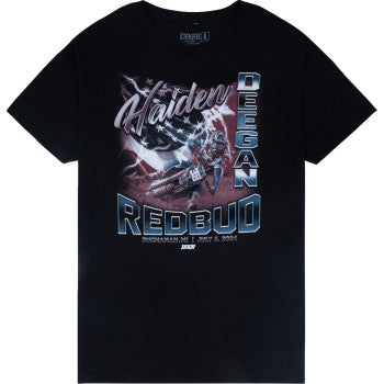 Deegan Apparel Red Bud T-Shirt - Black - 2XL DMTSS4012BLK2XL