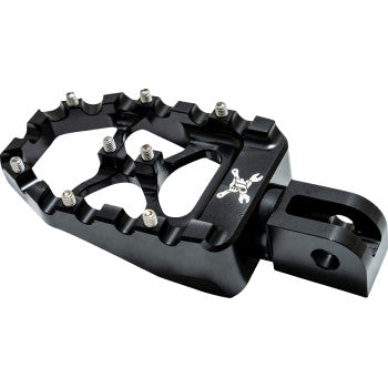 BURLY BRAND MX Evolution Passenger Pegs - Black - Softail B13-1017B