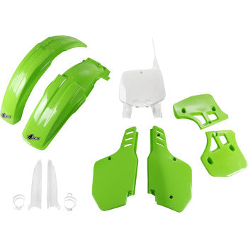 UFO Body Kit - OEM Green/White - Kawasaki - KX '96-'99 KAKIT186F@999